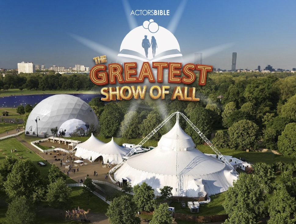 The Greatest Show of All tents and 360° projection dome
